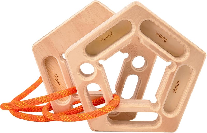 CMOOD Hangboard, Hangboard Rock Climbing for Climbing, Home Training, Finger Strengthener, Pull-up Grip Arm Training Portable Finger Board Rock Climbing Holds Indoor and Outdoor - Image 1